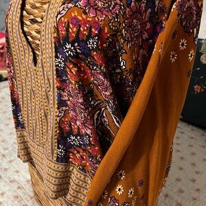 Free People Boho Crop Top with V-Neck